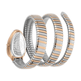 Just Cavalli Glam Evo 4 Blue Dial Two Tone Steel Strap Watch for Women - JC1L209M0085