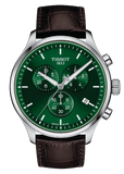 Tissot Chrono XL Classic Green Dial Brown Leather Strap Watch for Men - T116.617.16.092.00