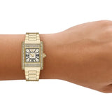 Emporio Armani Genni Crystals Gold Dial Gold Steel Strap Watch for Women - AR11663 Buy Now By Emporio Armani