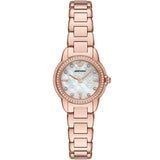 Emporio Armani Mia Mother of Pearl Dial Rose Gold Steel Strap Watch for Women - AR11671
