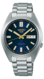Seiko 5 Sports Automatic Blue Dial Silver Steel Strap Watch for Men - SRPL55K1