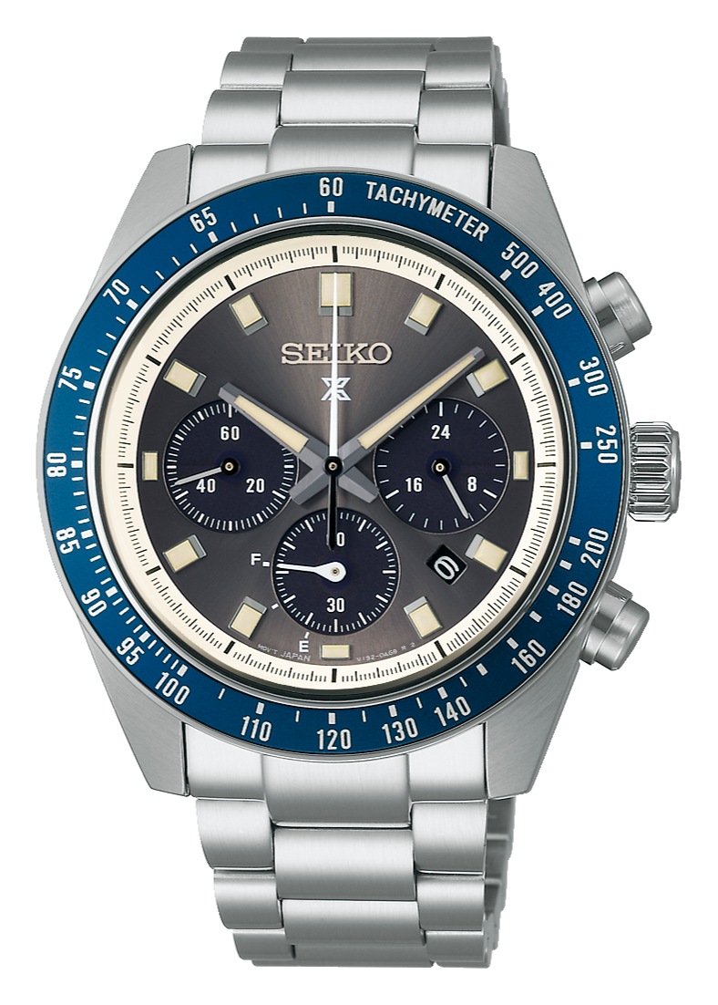 Seiko Prospex Speedtimer Solar Chronograph Grey Dial Silver Steel Strap Watch for Men - SSC939 Buy Now By Seiko