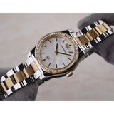 Emporio Armani Federica Mother of Pearl Dial Two Tone Steel Strap Watch for Women - AR11559