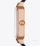 Tory Burch Robinson Quartz Blue Dial Blue Leather Strap Watch for Women - TBW1511