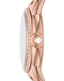 Emporio Armani Mia Mother of Pearl Dial Rose Gold Steel Strap Watch for Women - AR11671