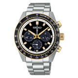 Seiko Prospex Speedtimer Solar Chronograph Black Dial Silver Steel Strap Watch for Men - SSC941 Buy Now By Seiko