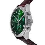 Tissot Chrono XL Classic Green Dial Brown Leather Strap Watch for Men - T116.617.16.092.00