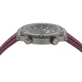 Versace Greca Logo Diver Quartz Black Dial Purple Rubber Strap Watch for Men - VE8G00224