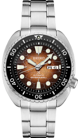 Seiko Prospex US Special Edition King Turtle Automatic Brown Dial Silver Steel Strap Watch for Men - SRPH55 Buy Now By Seiko