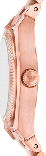 Emporio Armani Federica Analog Green Dial Rose Gold Steel Strap Watch for Women - AR11639 Buy Now By Emporio Armani