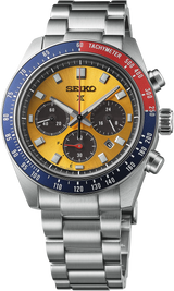 Seiko Prospex Solar Chronograph 1969 Re-interpretation Orange Dial Silver Steel Strap Watch for Men - SSC947 Buy Now By Seiko