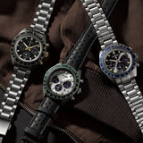 Seiko Prospex Speedtimer Solar Chronograph Grey Dial Silver Steel Strap Watch for Men - SSC939 Buy Now By Seiko