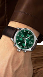 Tissot Chrono XL Classic Green Dial Brown Leather Strap Watch for Men - T116.617.16.092.00