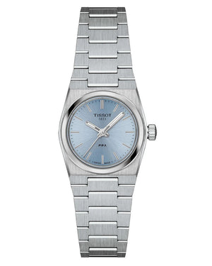 Tissot PRX Quartz Ice Blue Dial Silver Steel Strap Watch for Women - T137.010.11.351.00