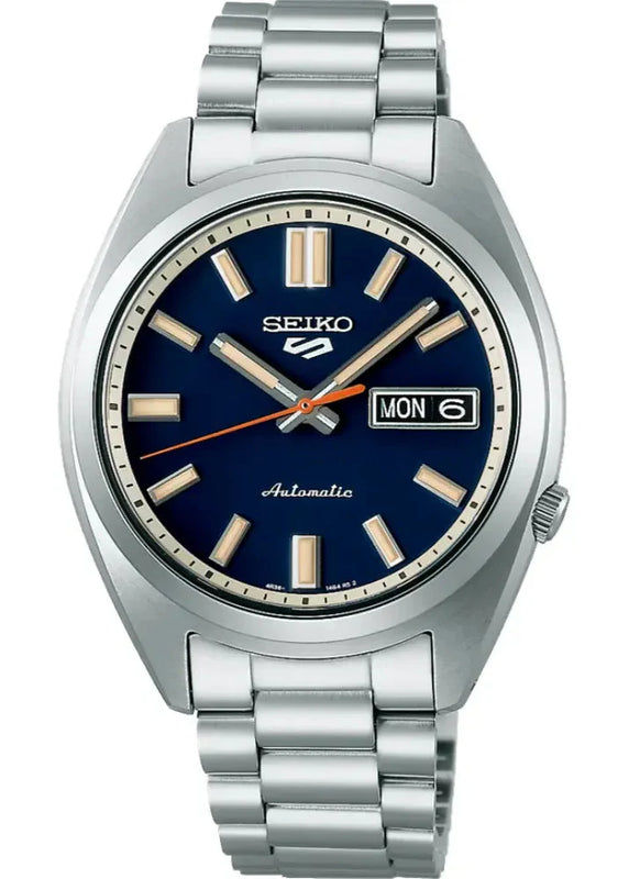 Seiko 5 Sports SNXS Automatic Blue Dial Silver Steel Strap Watch for Men - SRPK87K1