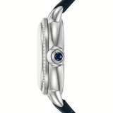 Emporio Armani Mia Moonphase Blue Dial Blue Leather Strap Watch for Women - AR11629