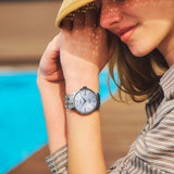 Seiko Presage Cocktail Time Automatic Ice Blue Dial Silver Steel Strap Watch for Men - SRPE19J1