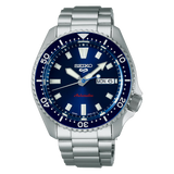 Seiko 5 Sports SKX Automatic Blue Dial Silver Steel Strap Watch for Men - SRPL83K1