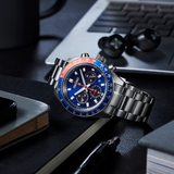 Seiko Prospex Speedtimer Solar Chronograph Blue Dial Silver Steel Strap Watch for Men - SSC913 Buy Now By Seiko