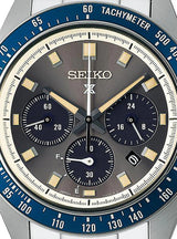 Seiko Prospex Speedtimer Solar Chronograph Grey Dial Silver Steel Strap Watch for Men - SSC939 Buy Now By Seiko