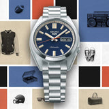 Seiko 5 Sports SNXS Automatic Blue Dial Silver Steel Strap Watch for Men - SRPK87K1 Buy Now By Seiko