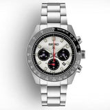 Seiko Prospex Speedtimer Solar Chronograph Silver Dial Silver Steel Strap Watch for Men - SSC911 Buy Now By Seiko