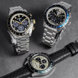 Seiko Prospex Speedtimer Solar Chronograph Grey Dial Silver Steel Strap Watch for Men - SSC939 Buy Now By Seiko