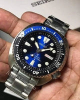 Seiko Prospex Deep Blue Batman Turtle Diver's Automatic Blue Dial Silver Steel Strap Watch for Men - SRPC25J1 Buy Now By Seiko