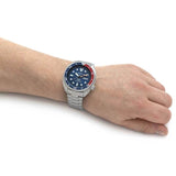 Seiko Prospex PADI Special Edition Automatic Blue Dial Silver Steel Strap Watch for Men - SRPE99 Buy Now By Seiko