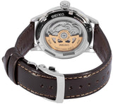Seiko Presage Cocktail Time Automatic Green Dial Brown Leather Strap Watch for Men - SRPD37J1