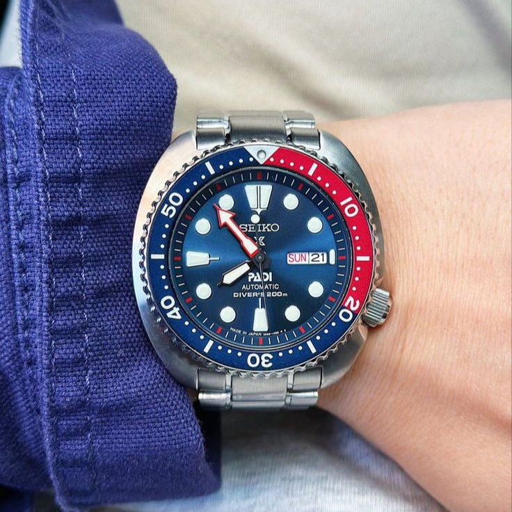 Seiko Prospex PADI Special Edition Automatic Blue Dial Silver Steel Strap Watch for Men - SRPE99 Buy Now By Seiko