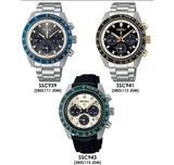 Seiko Prospex Speedtimer Solar Chronograph Grey Dial Silver Steel Strap Watch for Men - SSC939 Buy Now By Seiko