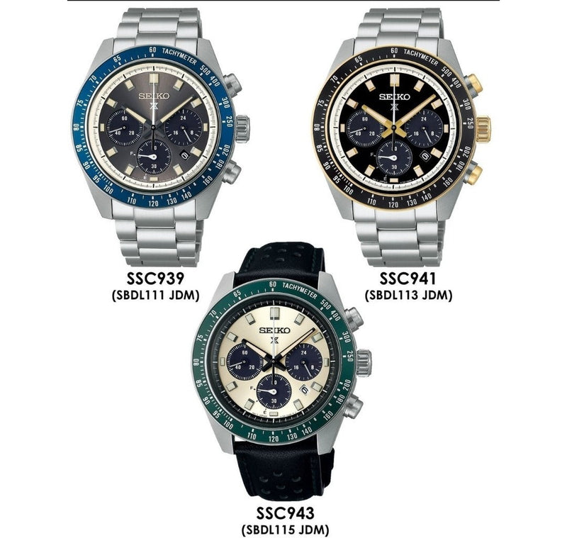Seiko Prospex Speedtimer Solar Chronograph Grey Dial Silver Steel Strap Watch for Men - SSC939 Buy Now By Seiko