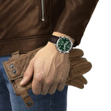 Tissot Chrono XL Classic Green Dial Brown Leather Strap Watch for Men - T116.617.16.092.00