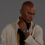 Hugo Boss Troper Automatic Chronograph Green Dial Silver Steel Strap Watch for Men - 1514200