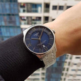 Tissot Chemin Des Tourelles Powermatic 80 Blue Dial Silver Steel Strap Watch for Men - T139.407.11.048.00