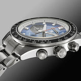 Seiko Speedtimer Solar US Special Edition Blue Dial Silver Steel Strap Watch for Men - SSC931 Buy Now By Seiko