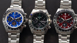Seiko Speedtimer Solar US Special Edition Blue Dial Silver Steel Strap Watch for Men - SSC931 Buy Now By Seiko