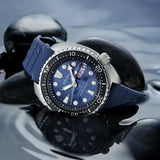 Seiko Prospex Deep Blue Batman Turtle Diver's Automatic Blue Dial Silver Steel Strap Watch for Men - SRPC25J1 Buy Now By Seiko