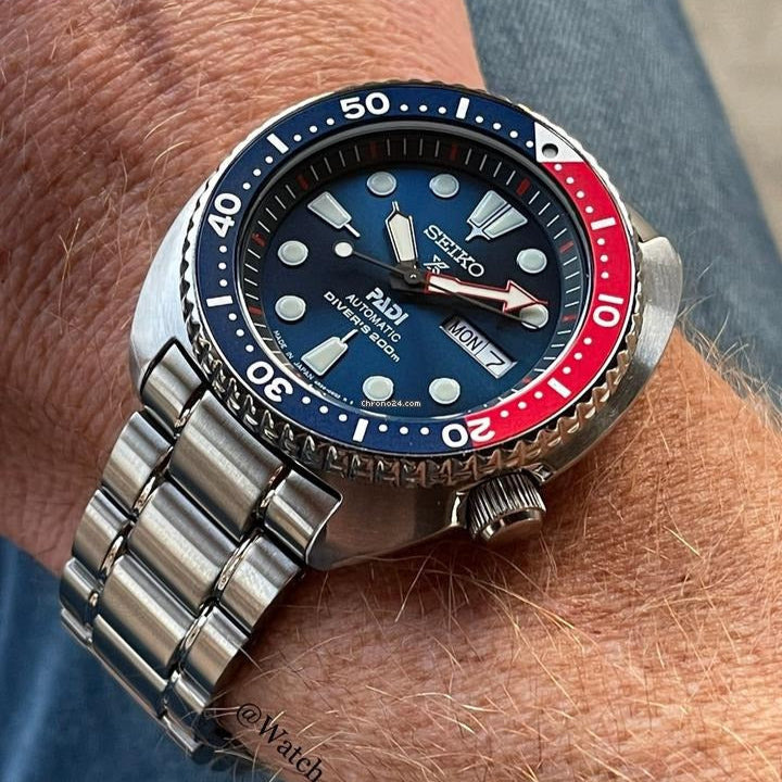 Seiko Prospex PADI Special Edition Automatic Blue Dial Silver Steel Strap Watch for Men - SRPE99 Buy Now By Seiko