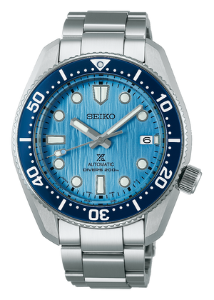 Seiko Prospex Glacier Save The Ocean Special Edition Automatic Blue Dial Silver Steel Strap Watch for Men - SPB299J1