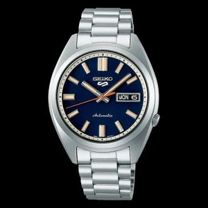 Seiko 5 Sports SNXS Automatic Blue Dial Silver Steel Strap Watch for Men - SRPK87K1