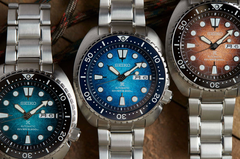 Seiko Prospex US Special Edition King Turtle Automatic Brown Dial Silver Steel Strap Watch for Men - SRPH55 Buy Now By Seiko