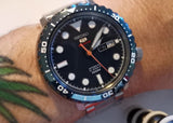 Seiko 5 Sports Automatic Blue Dial Silver Steel Strap Watch for Men - SRPC63J1 Buy Now By Seiko