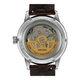 Seiko Cocktail Time Automatic Blue Dial Brown Leather Strap Watch for Men - SRPK15K1