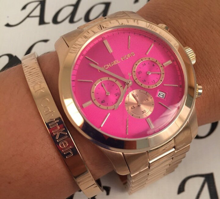 Michael Kors Runway Pink Dial Rose Gold Steel Strap Watch for Women - MK5931 Buy Now By Michael Kors