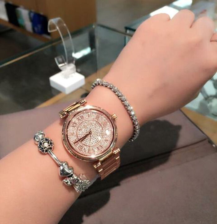 Michael Kors Skylar Rose Gold Dial Rose Gold Steel Strap Watch for Women - MK5868 Buy Now By Michael Kors