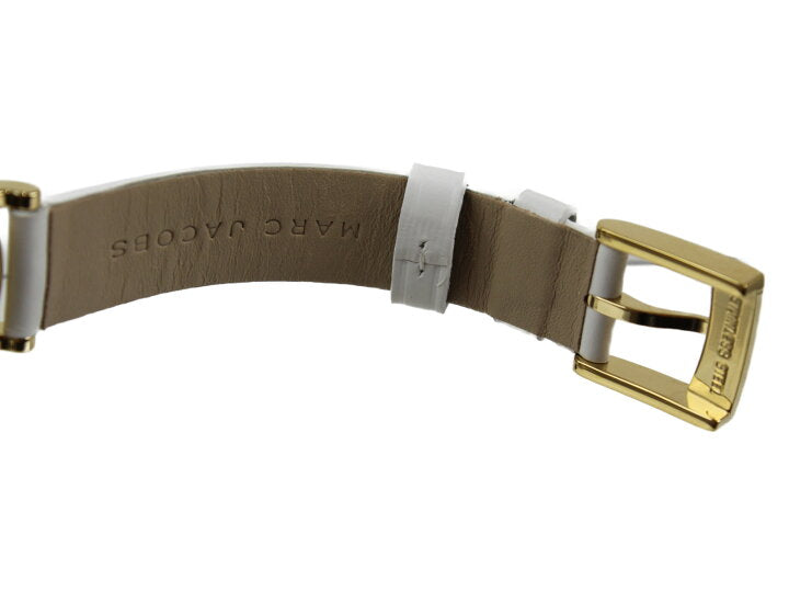 Marc Jacobs Roxy White Dial White Leather Strap Watch for Women - MJ1607 Buy Now By Marc Jacobs