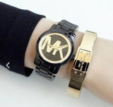 Michael Kors Runway Black Dial Black Steel Strap Watch for Women - MK6057 Buy Now By Michael Kors
