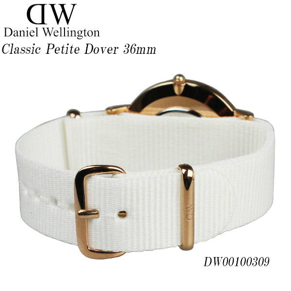 Daniel Wellington Classic Dover White Dial White Nylon Strap Watch For Women - DW00100309 Buy Now By Daniel Wellington